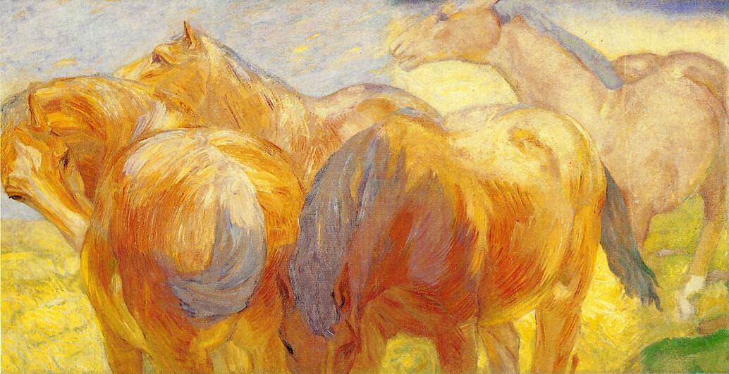 Lenggries Horse by Franz Marc